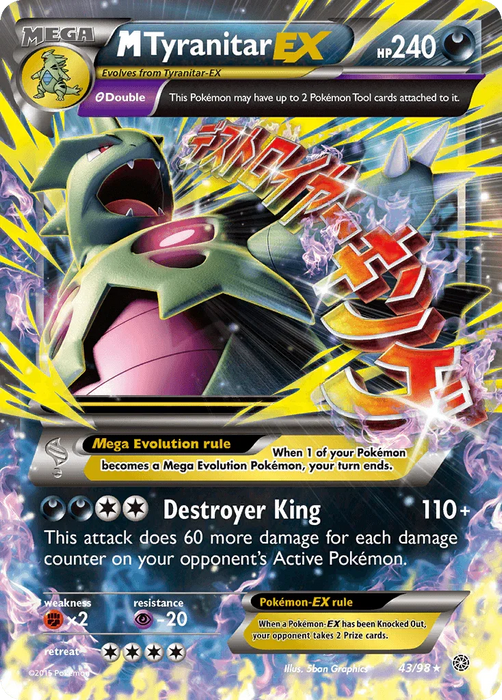 M Tyranitar EX (43/98) [XY: Ancient Origins] - for just $11.70! 
