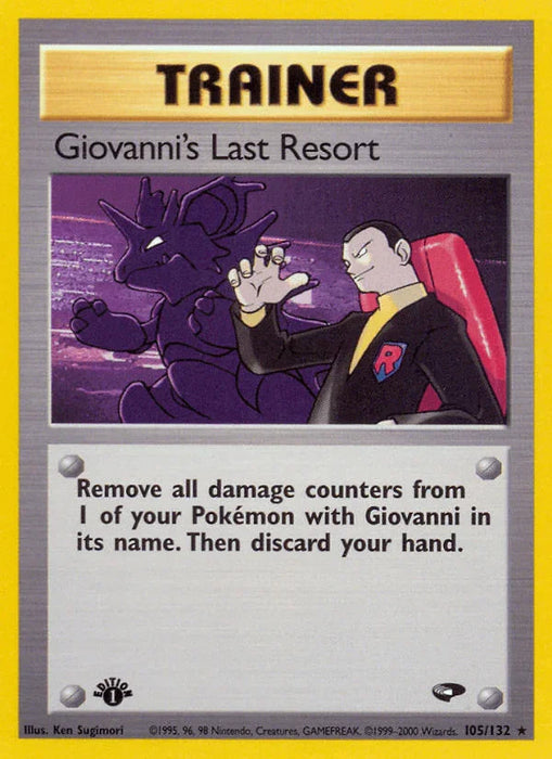 Giovanni's Last Resort (105/132) [Gym Challenge 1st Edition] - for just $2.20! 