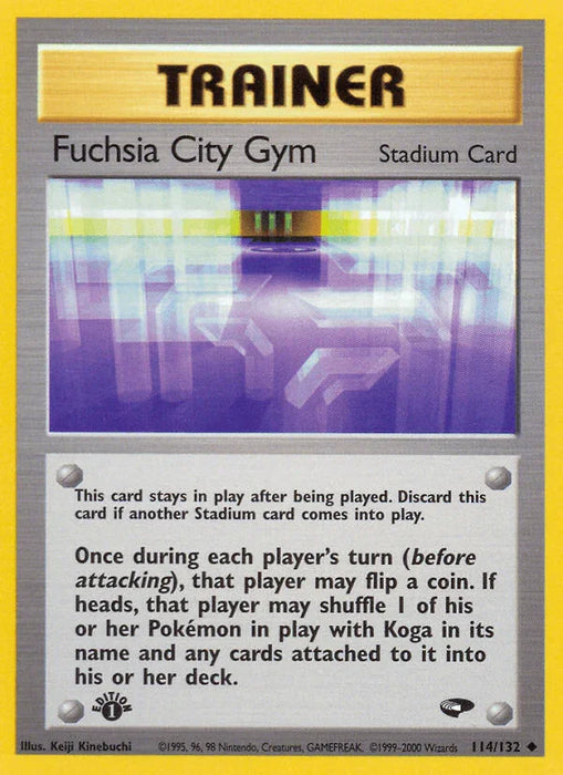Fuchsia City Gym (114/132) [Gym Challenge 1st Edition] - for just $0.50! 
