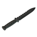 Serrated Spine Poly Training Knife with 8.5 Inch Drop Point Blade and Leather Wrapped Textured Handle Prop - for just $28! 