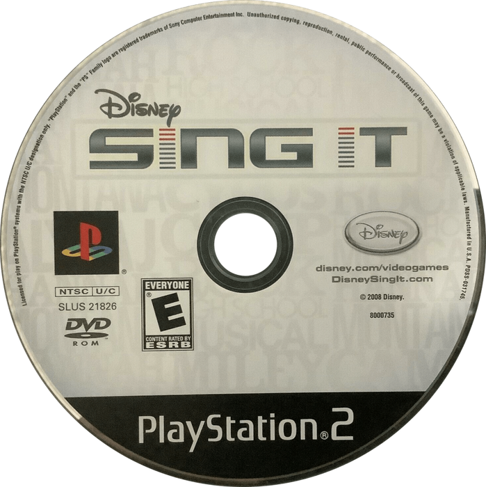 Disney Sing It – PlayStation 2 (PS2) - for just $3.99! 