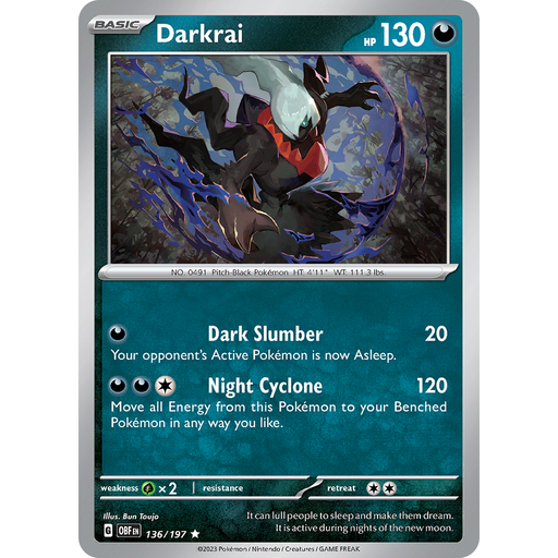 Darkrai (136/197) [Scarlet & Violet: Obsidian Flames] - Just $0.05! Shop now at Retro Gaming of Denver