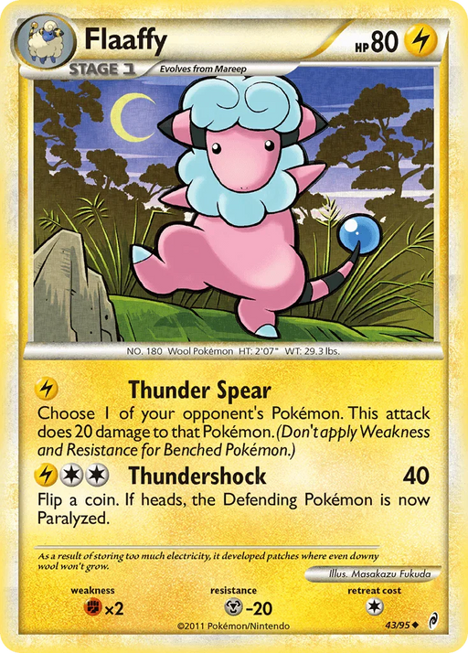 Flaaffy (43/95) [HeartGold & SoulSilver: Call of Legends] - for just $0.25! 