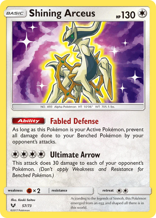 Shining Arceus (57/73) [Sun & Moon: Shining Legends] - for just $13.90! 