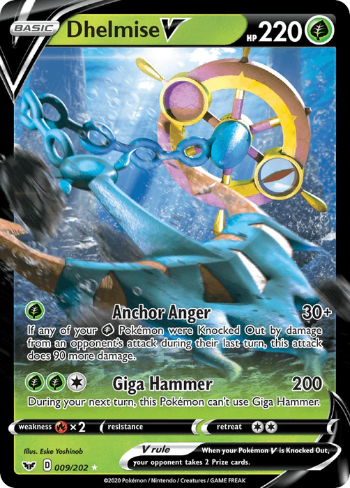 Dhelmise V (009/202) [Sword & Shield: Base Set] - for just $0.30! 