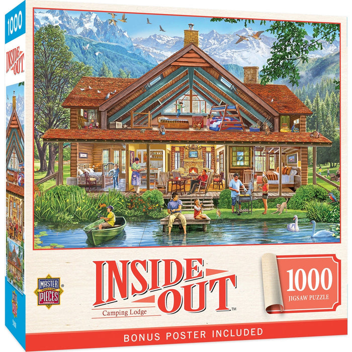 Inside Out - Camping Lodge 1000 Piece Jigsaw Puzzle - for just $16.99! 