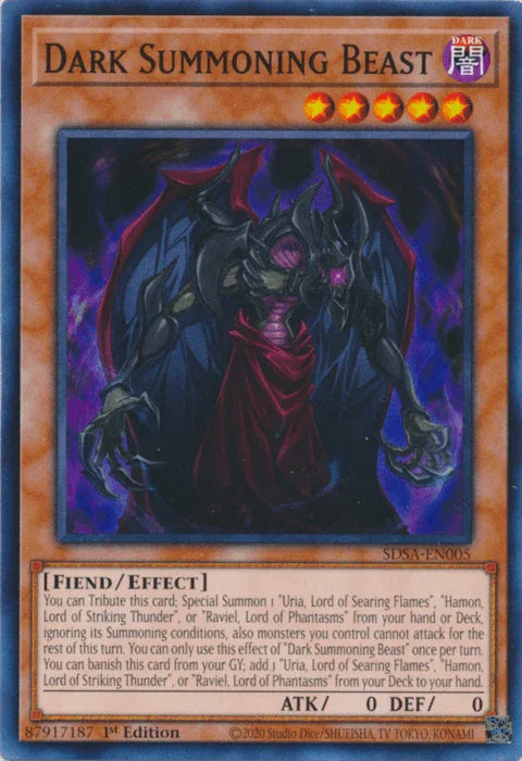Dark Summoning Beast [SDSA-EN005] Common - for just $0.20! 