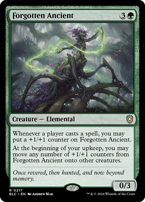 Forgotten Ancient (BLC-217) - Bloomburrow Commander - for just $0.15! 
