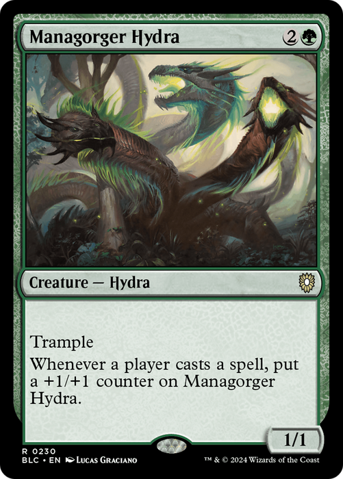 Managorger Hydra (BLC-230) - Bloomburrow Commander - for just $0.22! 