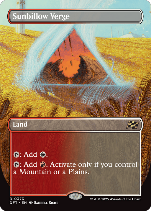 Sunbillow Verge (DFT-373) - Aetherdrift (Borderless) Foil - for just $4.66! 