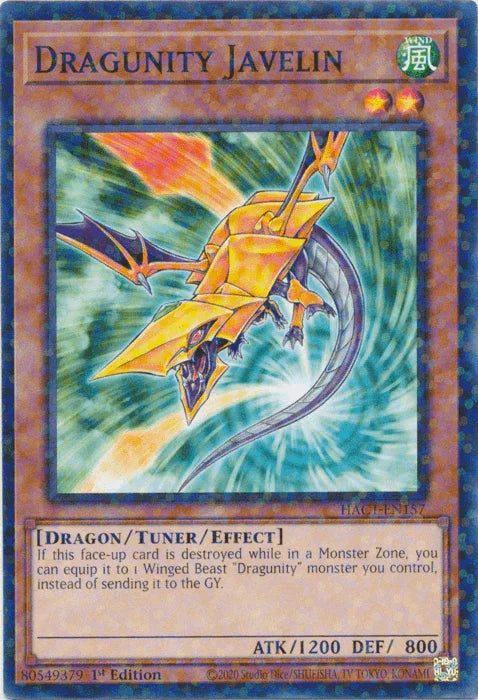 Dragunity Javelin (Duel Terminal) [HAC1-EN157] Common - for just $0.10! 