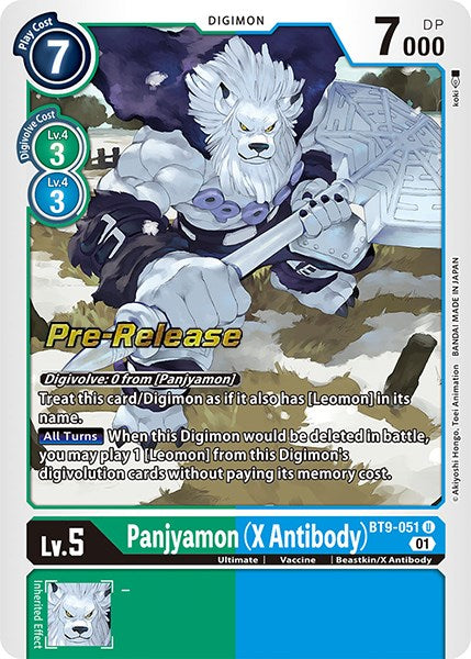 Panjyamon (X Antibody) [BT9-051] [X Record Pre-Release Promos] - Just $0.15! Shop now at Retro Gaming of Denver