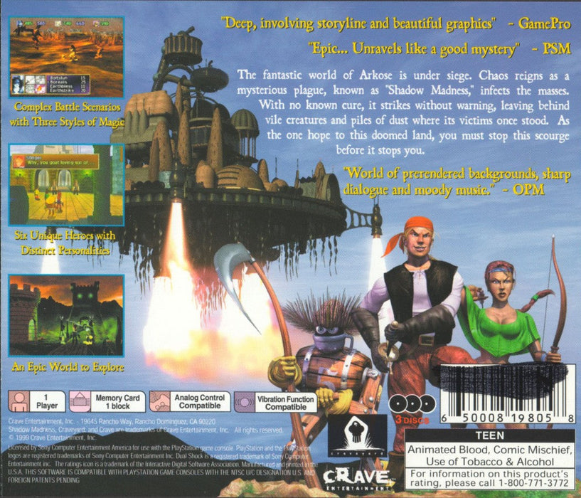 Shadow Madness – PlayStation 1 (PS1) - for just $0! 