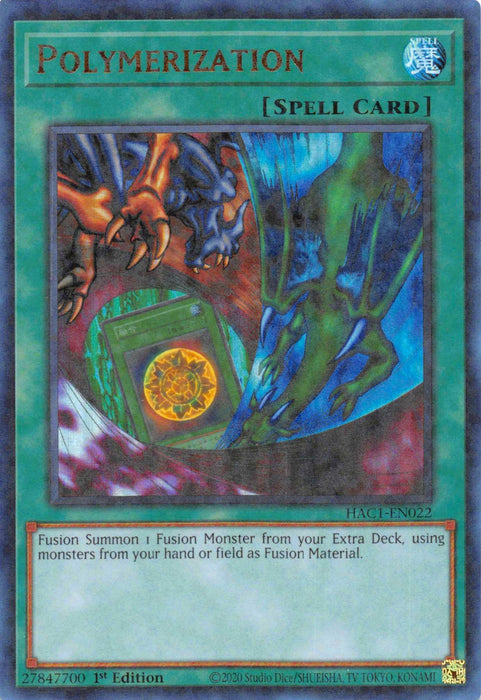 Polymerization (Duel Terminal) [HAC1-EN022] Parallel Rare - for just $0.25! 