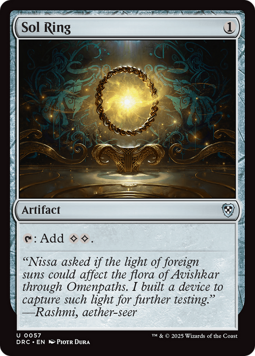 Sol Ring (DRC-057) - Commander: Aetherdrift - for just $0.40! 