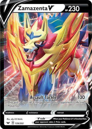 Zamazenta V (139/202) (Jumbo Card) [Sword & Shield: Base Set] - for just $1.85! 