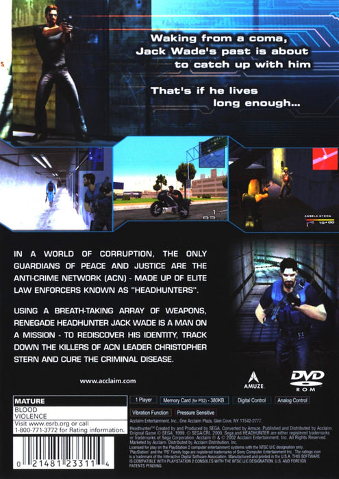 Headhunter – PlayStation 2 (PS2) - for just $8.99! 