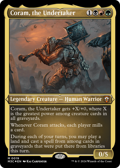 Coram, the Undertaker (Foil Etched) [Modern Horizons 3 Commander] - Just $0.50! Shop now at Retro Gaming of Denver