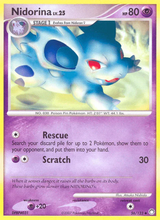 Nidorina (56/123) [Diamond & Pearl: Mysterious Treasures] - for just $0.20! 