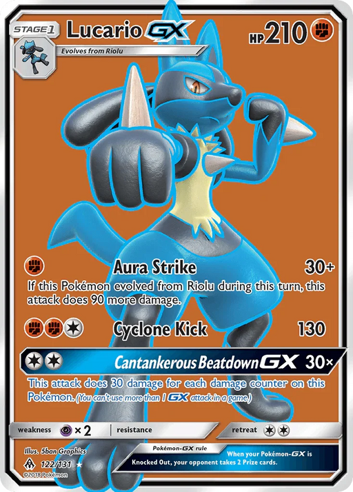 Lucario GX (122/131) [Sun & Moon: Forbidden Light] - for just $13.15! 
