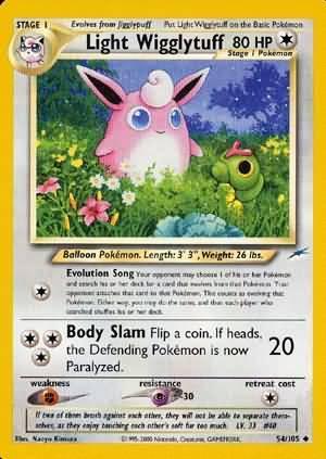 Light Wigglytuff (54/105) [Neo Destiny Unlimited] - for just $4.65! 
