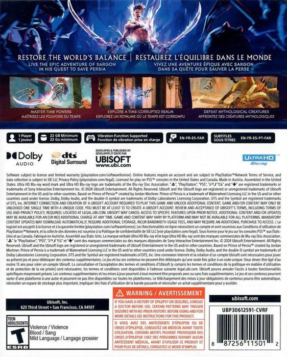 Prince of Persia: The Lost Crown – PlayStation 5 (PS5) - for just $12.99! 