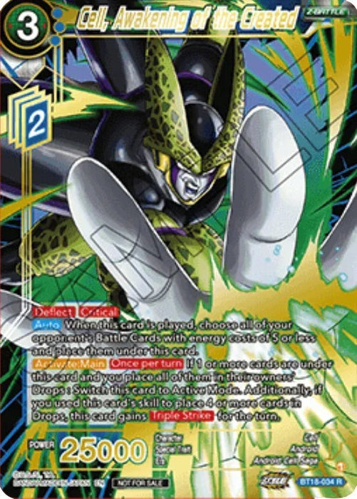 Cell, Awakening of the Created (Zenkai Cup 2022 Top 64) (BT18-034) [Tournament Promotion Cards] - for just $7.80! 
