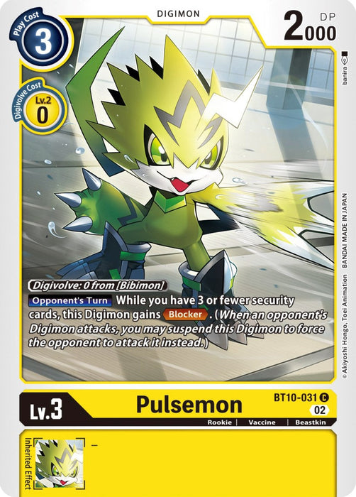 Pulsemon [BT10-031] [Xros Encounter] - Just $0.09! Shop now at Retro Gaming of Denver