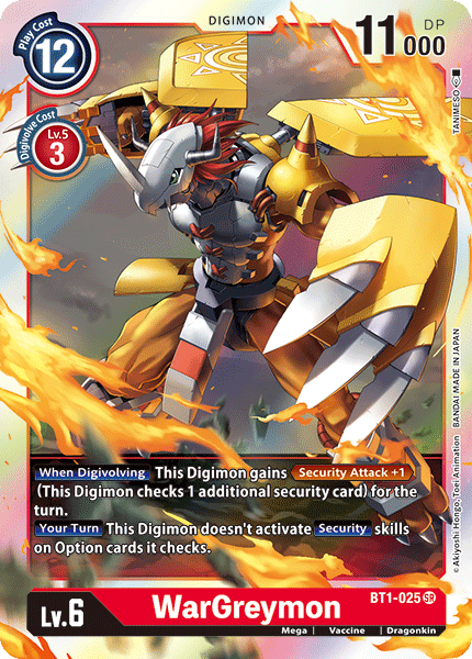 WarGreymon [BT1-025] [Release Special Booster Ver.1.0] - Just $0.35! Shop now at Retro Gaming of Denver