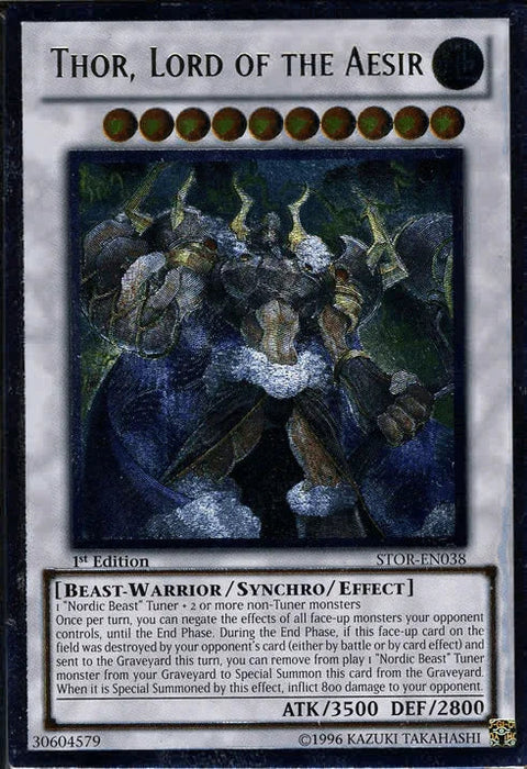 Thor, Lord of the Aesir [STOR-EN038] Ultimate Rare - for just $4.25! 