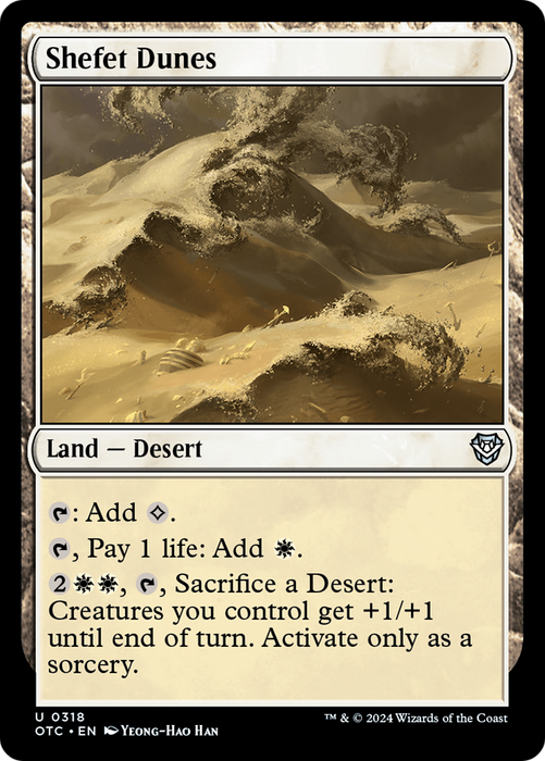 Shefet Dunes (OTC-318) - Outlaws of Thunder Junction Commander - for just $0.09! 