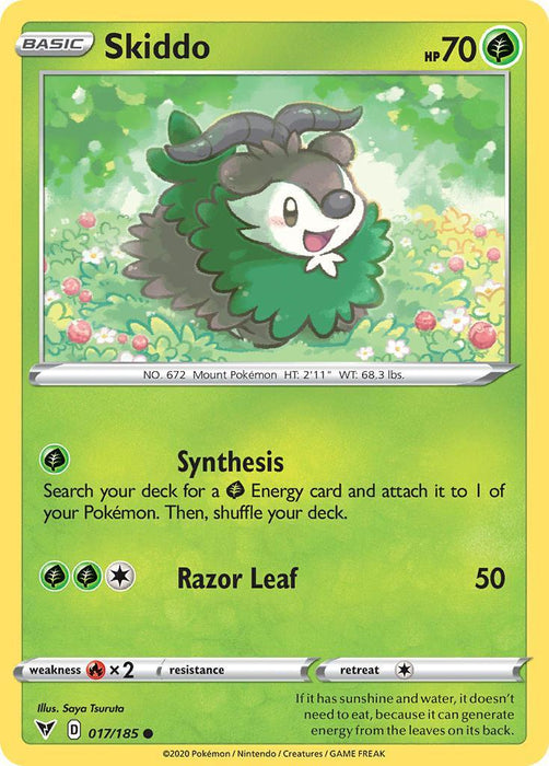 Skiddo (017/185) [Sword & Shield: Vivid Voltage] - for just $0.10! 