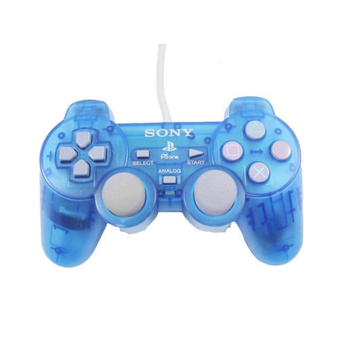 Clear Blue Dual Shock Controller – PlayStation 1 (PS1) - for just $29.99! 
