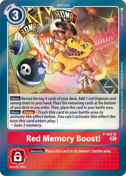 Red Memory Boost! [P-035] [Promotional Cards] - Just $0.20! Shop now at Retro Gaming of Denver