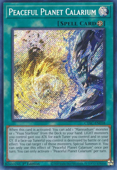 Peaceful Planet Calarium [CYAC-EN058] Secret Rare - for just $0.30! 