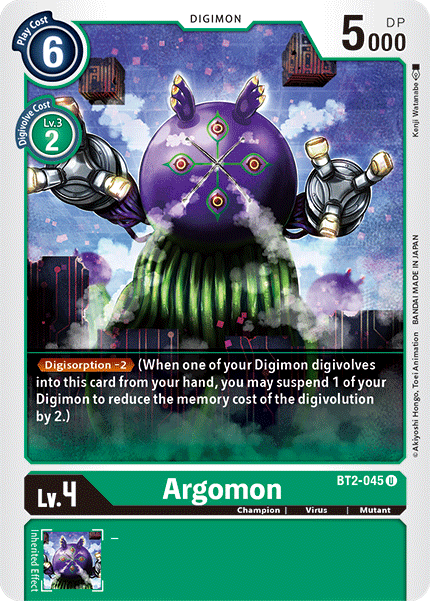 Argomon [BT2-045] [Release Special Booster Ver.1.5] - Just $0.09! Shop now at Retro Gaming of Denver