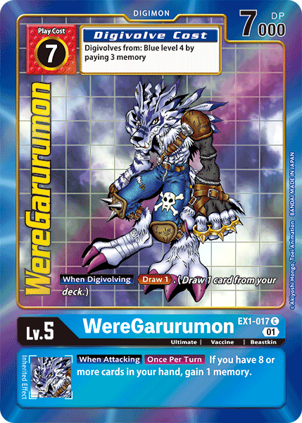 WereGarurumon [EX1-017] (Alternate Art) [Classic Collection] - Just $1.40! Shop now at Retro Gaming of Denver