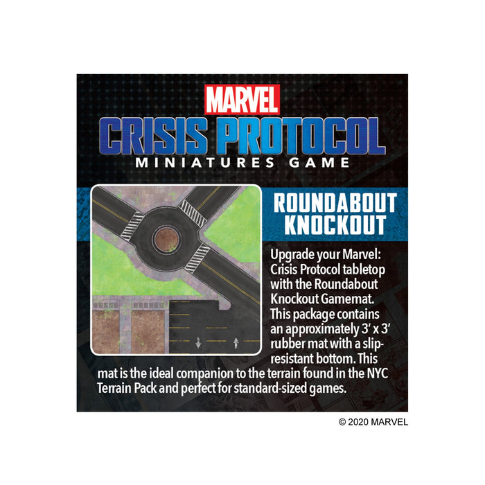 Marvel Crisis Protocol: Roundabout Knockout Game Mat - for just $39.95! 