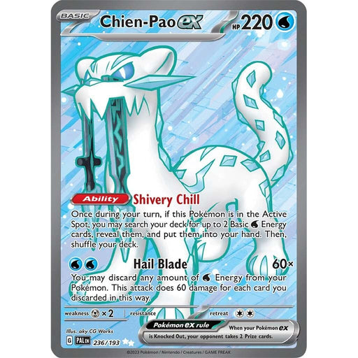 Chien-Pao ex (236/193) [Scarlet & Violet: Paldea Evolved] - Just $1.70! Shop now at Retro Gaming of Denver