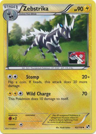 Zebstrika (42/114) (League Promo) [Black & White: Base Set] - for just $0.50! 