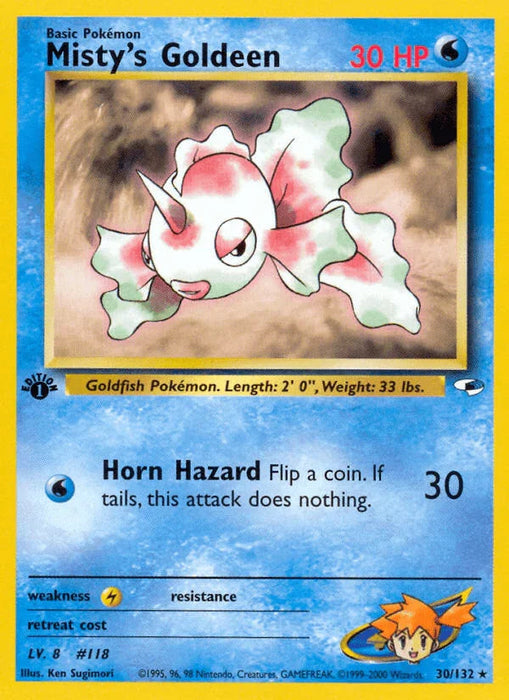 Misty's Goldeen (30/132) [Gym Heroes 1st Edition] - for just $2.45! 