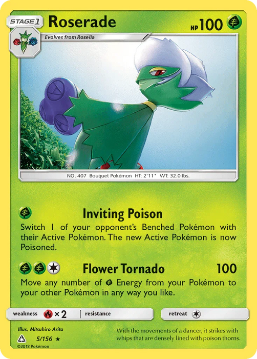 Roserade (5/156) [Sun & Moon: Ultra Prism] - for just $0.10! 