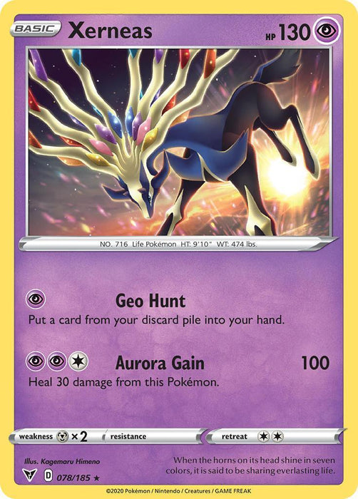 Xerneas (078/185) [Sword & Shield: Vivid Voltage] - for just $0.15! 