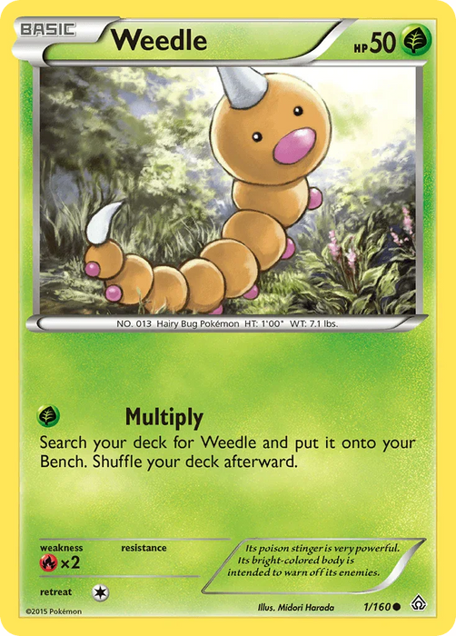 Weedle (1/160) [XY: Primal Clash] - for just $0.10! 
