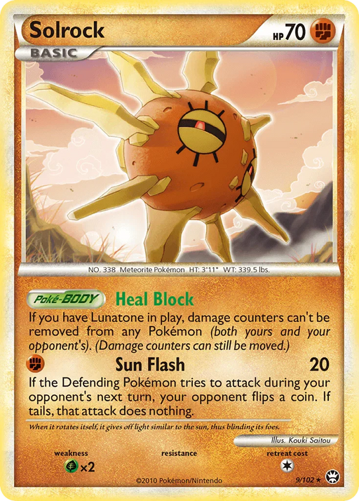 Solrock (9/102) [HeartGold & SoulSilver: Triumphant] - for just $0.80! 