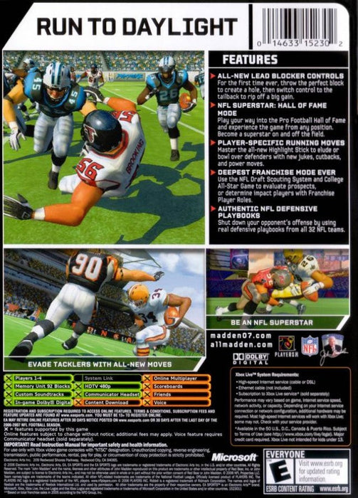 Madden NFL 2007 – Xbox (XBOX) - for just $7.99! 