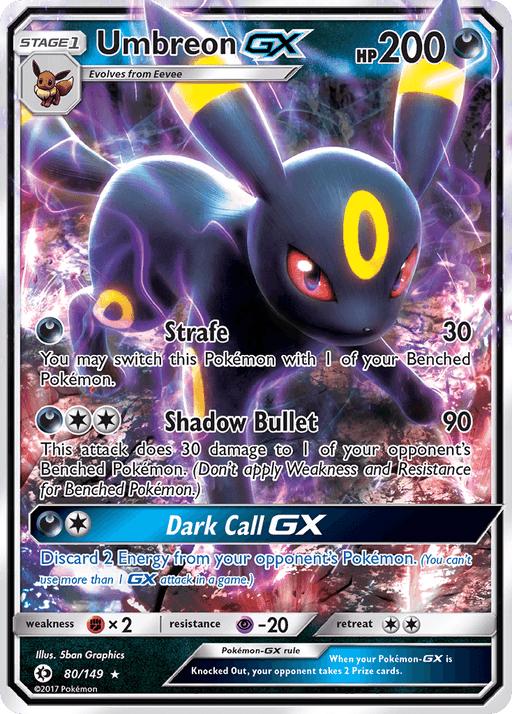 Umbreon GX (80/149) [Sun & Moon: Base Set] - for just $5.80! 