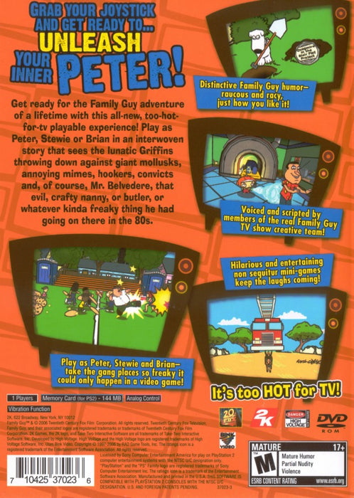 Family Guy: Video Game – PlayStation 2 (PS2) - for just $28.99! 