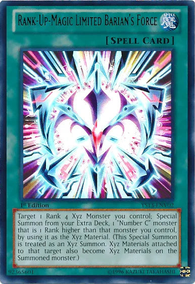 Rank-Up-Magic Limited Barian's Force [YS13-ENV02] Ultra Rare - for just $0.15! 
