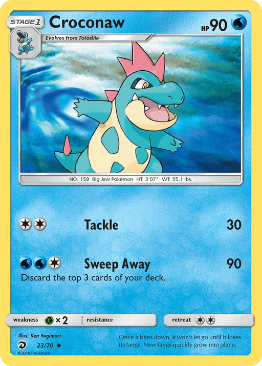 Croconaw (23/70) [Sun & Moon: Dragon Majesty] - for just $0.20! 